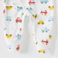 thumbnail image 6 of CAUYDY Newborn Boy Going Home Outfit Baby Sleepers Preemie Clothing Long Sleeved Pajamas Infant Boys Bodysuit Fall Winter Romper 3 6 9 12 18 24 Months Red for Sizes 1-3 Months, 6 of 6