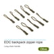 thumbnail image 3 of Cuerda De Cremallera Edc Cuerda De Cremallera De Ropa 10x Tiradores De Cremallera Cordón Deslizante Tirador De Cuerda Extremos Bloqueo Hebilla De Clip De Cremallera Para Bolsa EDC ANGGREK Otros, 3 of 5