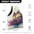 thumbnail image 7 of KUIFORTI Butterfly Yarn Bag Portable Knitting Crochet Bag, Floral Yarn Holder for Crocheting Project, Store Skein Ball, Short Knitting Needle, Knitting Accessories, Size S, 7 of 7