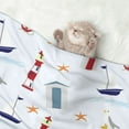 thumbnail image 2 of Disketp Nautical Lighthouse Sailboat Dog Blanket/Bed Cover for Dogs and Cats,Puppy Essentials-Large, 2 of 8