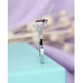 thumbnail image 6 of HeartsAndYou 1.2ct Natural Ruby & Diamond Wedding Band Curved Stackable 14k SOLID White Gold, 6 of 9