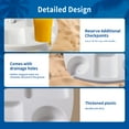 thumbnail image 5 of AMMSUN 17'' Beach Umbrella Table Tray with 4 Cup Holders & 4 Snack Compartments,White, 5 of 10