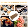 thumbnail image 4 of Plato de restaurante de hotel, decoración de mesa de sushi, decoración de Año Nuevo japonés, fondo de sashimi con flores artificiales, 6 piezas, 4 of 6