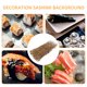 thumbnail image 4 of Plato de restaurante de hotel, decoración de mesa de sushi, decoración de Año Nuevo japonés, fondo de sashimi con flores artificiales, 6 piezas, 4 of 6