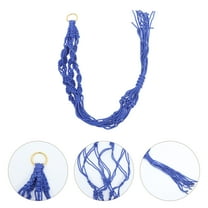 OFFIGAM 2-Pack Hand-Woven Nylon Macrame Plant Hangers Indoor Ceiling Plant Holders for Decor