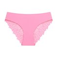 thumbnail image 4 of Sexy Lace High Cut Panties Womens Comfort Bikini Panty Stretch Underpants Breathable Hollow Panties Briefs Hot Pink XL, 4 of 5