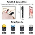 thumbnail image 2 of IC ICLOVER Metal Pill Organizer, Stackable Portable Waterproof Travel Pill Box, Large Aluminum Alloy Travel Pill Case Pill Container for Fish Oil, Supplement (Black), 2 of 7