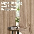 thumbnail image 2 of Natural Linen Curtains Long for Living Room Bedroom Groet Top Light Filtering Privacy Linen Textu Window Semi Sheer Drapes Panels x Natural, 2 of 7