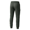 thumbnail image 3 of USNSM Cargo Sweatpants for Men Drawstring Waist Fleece Lined Jogger Sweatpants Casual Tapered Athletic Trousers with Pockets Gray L, 3 of 5