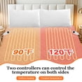 thumbnail image 2 of Queen Size White Heated Mattress Pad with Dual Zone Control, 9 Heated Settings, Auto Off Function, 2 of 6
