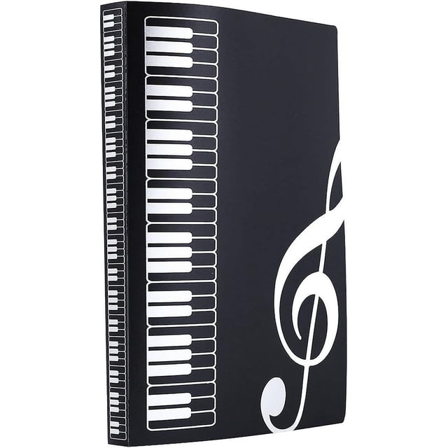 Carpeta de almacenamiento CHEPIHG para documentos y partituras musicales 4 bolsillos 40 unidades