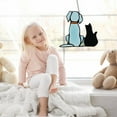 thumbnail image 6 of Noctilucent Stained Glass Dog Memorial Gifts for Dog Lovers, Dog and Cat Decor Window Hangings Suncatcher Gift, 6 of 13