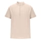 thumbnail image 3 of pstuiky Camisa de manga corta para hombre, Camiseta de manga corta para hombre, estilo informal, lisa, con cuello vuelto, botones y blusa camisas casuales para hombre xl, 3 of 5