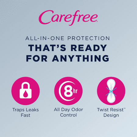Carefree Unwrapped Unscented Panty Liners - 120ct