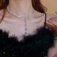 thumbnail image 4 of Conjunto de collar de cristal plateado para novia, conjuntos de joyería de boda, conjunto de joyería para disfraz de graduación, gargantilla de fiesta para mujeres y niñas, 4 of 5
