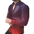 thumbnail image 3 of Nuevas camisas florales con estampado de cuadros para hombres, camisas de manga larga con solapa y botón impresas en 3D, ropa informal vintage Y2k, 3 of 5