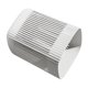 thumbnail image 2 of Papelera de plástico Ticfox con diseño hueco Blanco, 2 of 13