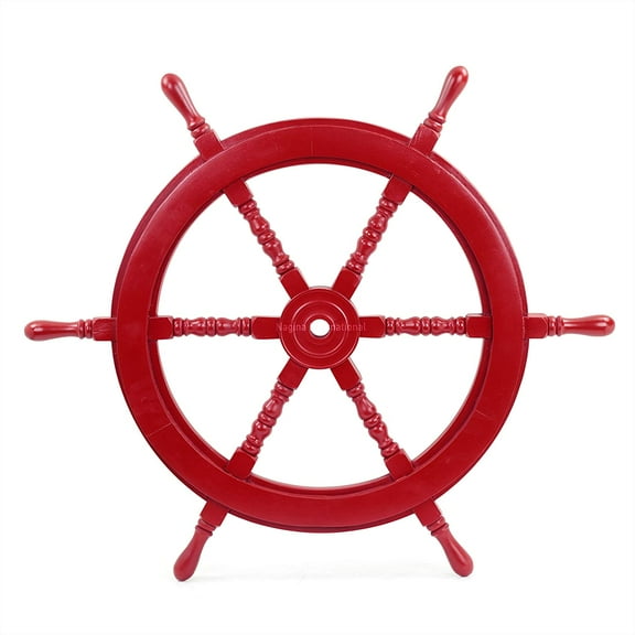 Nagina International Nautical Home Decorative Painted Ship Wheels - Home Decor