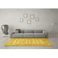 thumbnail image 3 of Ahgly Company Machine Washable Indoor Rectangle Persian Yellow Traditional Area Rugs, 7' x 9', 3 of 4