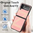 thumbnail image 2 of Dteck For Samsung Galaxy Z Flip4,6.7 inch,Shockproof Folding Slim PC Case Cover Support Wireless Charging,Pink, 2 of 6