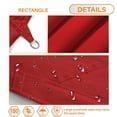 thumbnail image 2 of Sunshades Depot 8' x 21' Rectanlge Waterproof Knitted Shade Sail Curved Edge Red 180 GSM UV Block Shade Fabric Pergola Carport Canopy Replacement Awning Customize Available, 2 of 7