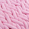thumbnail image 4 of 59x47 inch Hand-woven Cotton Soft Chunky Knitted Bedding Blanket Bulky Thick Yarn Sofa Throw Rug - Machine Washable Lint-free, 4 of 8