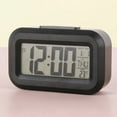thumbnail image 1 of YOPTOP Mini Desktop Digital Alarm Clock Mute Electronic LED Clock for Bedroom and Office,black, 1 of 4