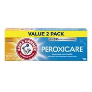 ARM & HAMMER Peroxicare Anti-Cavity Fluoride Toothpaste, Clean Mint, 6 oz, 2 Pack