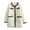 White, variant on WRKEKC Women's Bouclé Longline Quilted Coat Oversized Thermal Insulated Button Front Tweed Style Maxi Jacket for Luxury Winter Fashion White XXL
