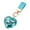 Color:Blue shape:short leather cord, variant on Heart Shape Music Box Keychain with Melodies Tune for Bags, Key, Backpacks