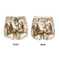 thumbnail image 6 of Uemuo Western Desert Cowboys1 Pattern Women's Athletic Shorts High Waisted Running Shorts with Liner Pockets Gym Elastic Workout Shorts-Medium, 6 of 9
