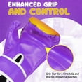 thumbnail image 3 of Kids Boxing Gloves For 3 to 8 Years, 4 oz Fire Purple Boxing Gloves for Children Sparring Youth Boxing Gloves Junior Training Mitts Punching Bag Gloves for KickBoxing, MMA, Muay Thai, Training, 3 of 8