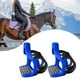 thumbnail image 5 of 2 estribos de alta resistencia, estribos de aluminio fundido a presión con almohadilla de goma antideslizante. Azul Cola Estribo para montar a caballo, 5 of 8