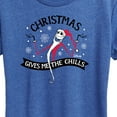thumbnail image 3 of The Nightmare Before Christmas - Christmas Chills - Women's Short Sleeve Graphic T-Shirt, 3 of 5