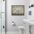 thumbnail image 6 of Farmhouse Bathroom Wall Art Rustic Flower Succulent Plants Pictures Decor Country Painting God Says You Are Canvas Prints Framed Modern Artwork Home Bedroom Living Room 16''''x12'''', 6 of 6