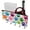 Multicolor 5, variant on PhooArto Key Holder for Wall Decorative with 5 Key Hooks, Colorful Dog Paw Footprint Pattern Holders Wall Mount Organizer with Mail Key Rack, Self Adhesive