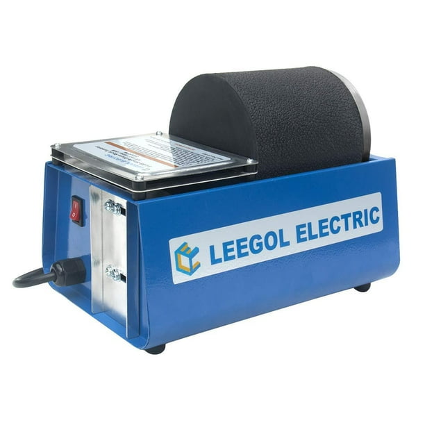 Leegol Electric Hobby Rock Tumbler Machine Single Drum 3lb Rotary Rock Polisher Single Barrel Single Barrel Walmart Com Walmart Com