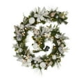 thumbnail image 2 of 9FT Pre-Lit Battery Operated Christmas Garland – Realistic Artificial Holiday Garland with Red Flowers, Bow Balls & Lights for Fireplace Mantel, Stair Banister & Outdoor Décor, 2 of 7