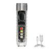 Llavero linterna LED Mini linterna de bolsillo para emergencia EDC al aire libre (blanco) Likrtyny 6gx3jl3ck6ya7ty7