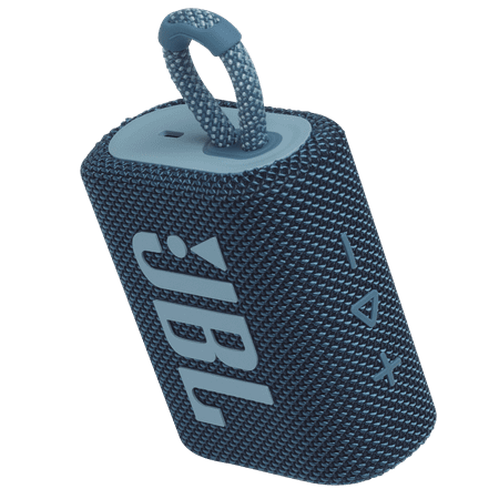 JBL - GO3 Portable Waterproof Wireless Speaker - Blue