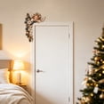 thumbnail image 2 of Diceymbol 9.84 Inch Christmas Angel Door Frame Corner Decoration, Elegant Angel Doorway Decor with Stars Evergreen Pinecones Gold Ribbon and Bells for Home, 2 of 5