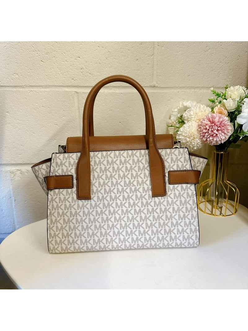 Michael Kors Womens Carmen Medium Flap Satchel Crossbody