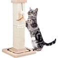 thumbnail image 2 of 27"   , Sisal  Scratcher with Interactive Track Balls and  Balls, Vertical  Posts for Indoor Cats and Kittens, 2 of 7