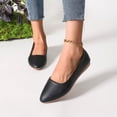 thumbnail image 5 of Meckior Women's Flats Shoes Comfortable PU Leather Slip On Round Toe Ballet Flats Casual Dress Flat Shoes for Walking, 5 of 8