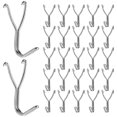 thumbnail image 1 of 50 Pack 20mm Pegboard Stainless Steel Hooks for Kitchen Storage Garage Accessories Workbench Tools Craft Supplies, 1 of 5