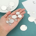 thumbnail image 4 of Uxcell 28Pcs 25mm/1" Etiquetas planas redondas en blanco de acero inoxidable 304 para manualidades DIY, 4 of 6