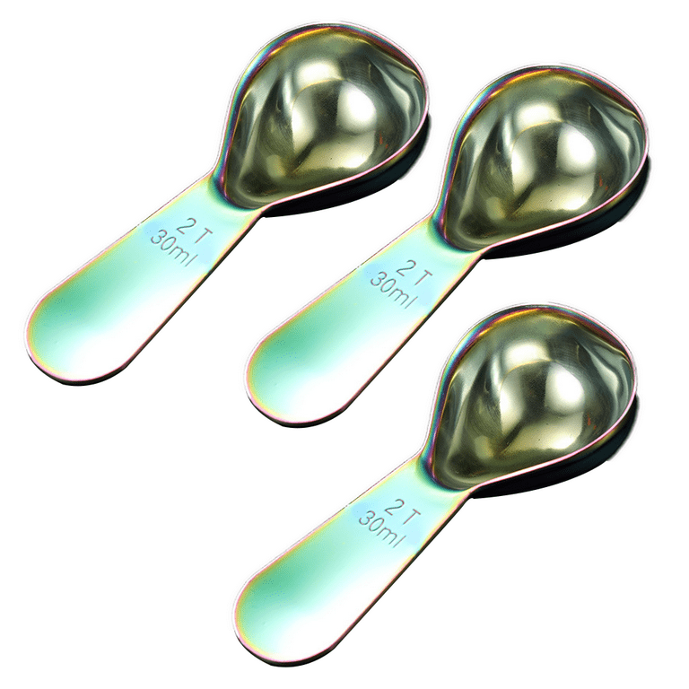 3 Size Measuring Spoons with Scale Stainless Steel Teaspoon Coffee Sugar  Scoop Long Handle Multi Purpose Baking Accessories - AliExpress
