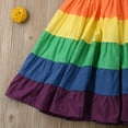 thumbnail image 4 of Faithtur Robe Arc-en-Ciel à Bretelles pour Bébé Fille Robe Tutu Colorée, 4 of 7