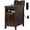 Espresso, variant on GALAXHERO Side Table with Charging Station Narrow End Table with Storage Night Stand with USB Ports and Outlets Small Wooden Cabinet for Living Room and Bedroom Espresso