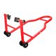 thumbnail image 4 of Soporte genérico para motocicleta, elevador de ruedas delanteras y traseras, soporte de gato de metal con horquilla en L, accesorios universales para motocicleta Rojo, 4 of 9